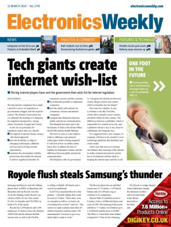 Electronics Weekly – 13 March 2019