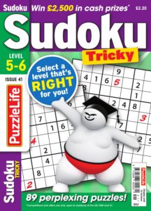 PuzzleLife Sudoku Tricky – September 2019