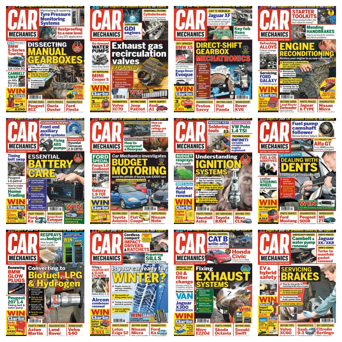 Car Mechanics – 2019 Full Year Issues Collection