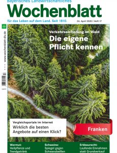 Bayerisches Landwirtschaftliches Wochenblatt Franken – 23  April 2020