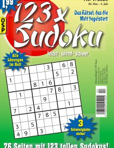123 x Sudoku Nr 4 – 20 Mai 2020