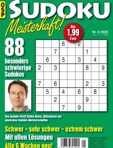 Sudoku Meisterhaft – Nr 5 2020