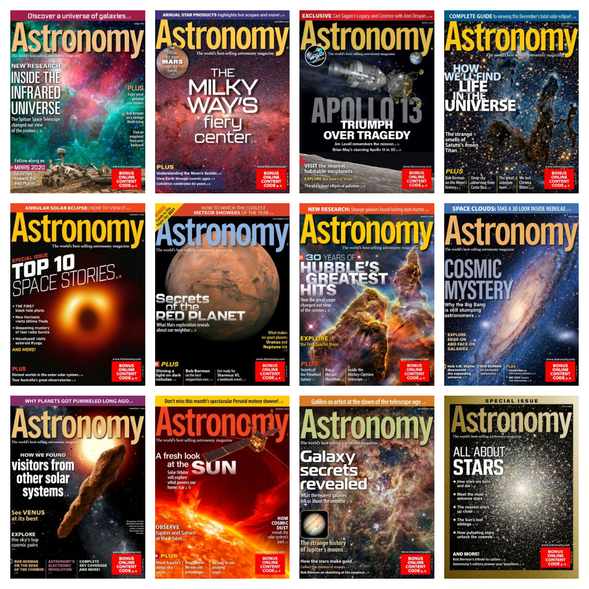 Astronomy – Full Year 2020 Collection