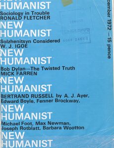 New Humanist – December 1972