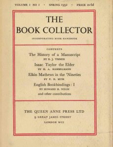 The Book Collector – Spring, 1952