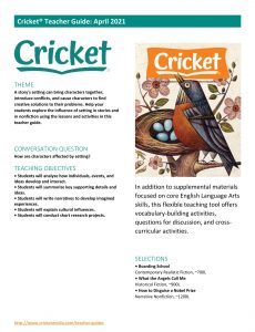Cricket Teacher’s Guide – April 2021