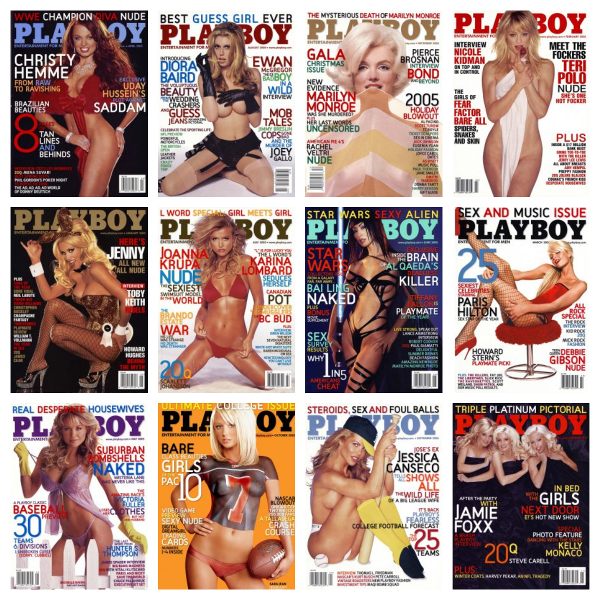 Playboy USA – Full Year 2005 Issues Collection