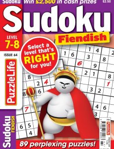 PuzzleLife Sudoku Fiendish – 01 June 2021