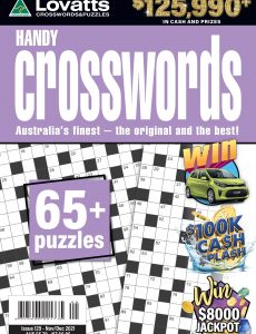 Lovatts Handy Crosswords – 24 October 2021