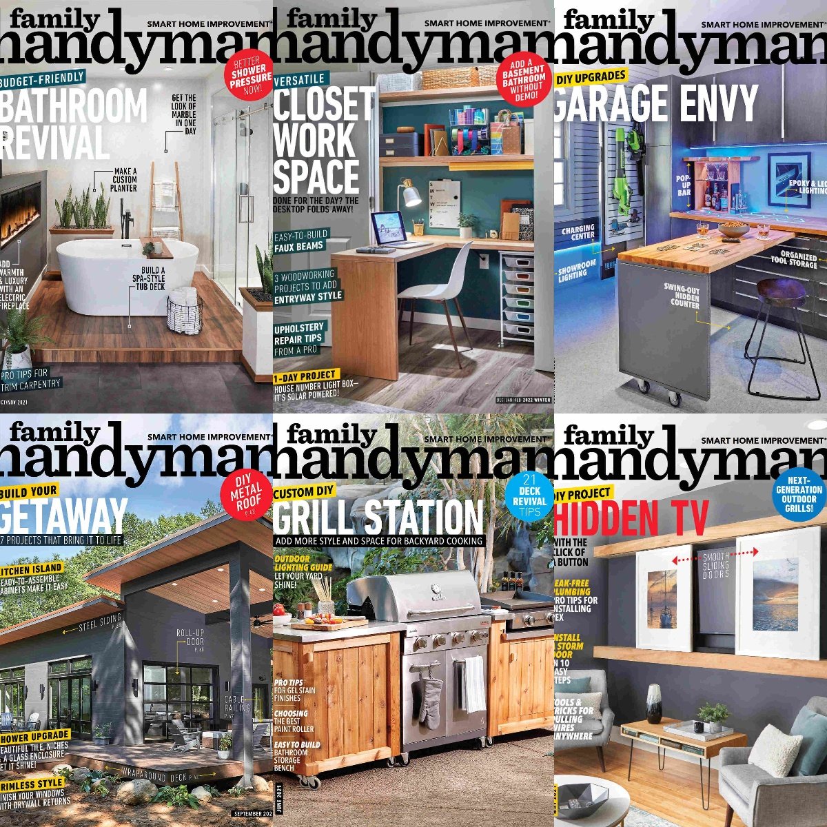 Family Handyman – Full Year 2021 Issues Collection