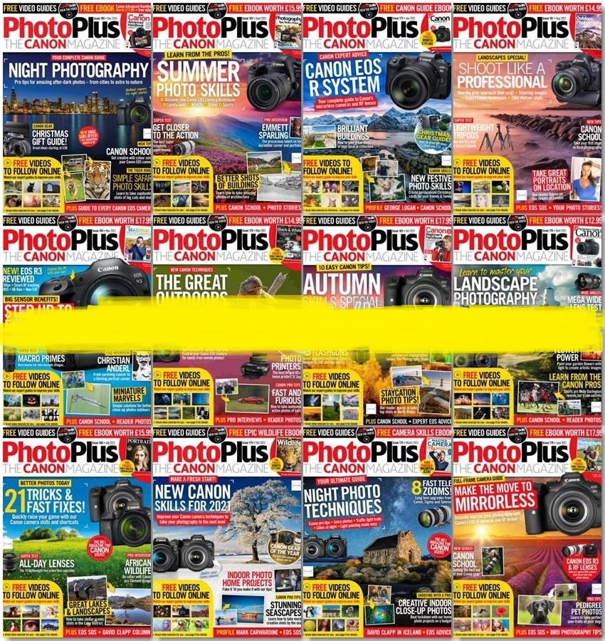 PhotoPlusThe Canon Magazine – Full Year 2021 Issues Collection