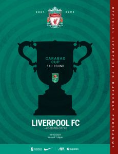Liverpool FC Programmes – Liverpool vs Leicester CC – 22 December 2021