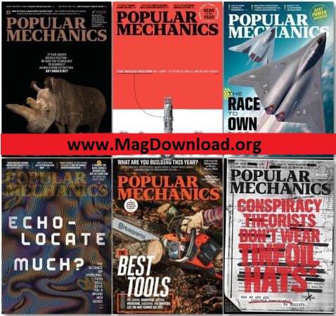 Popular Mechanics USA - Full Year 2021 Collection