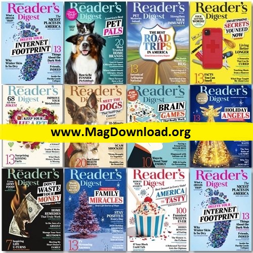 Reader's Digest USA - Full Year 2021 Issues Collection