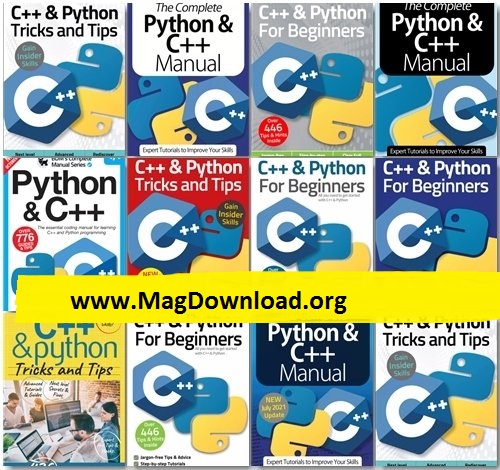 C++ & Python The Complete Manual, Tricks And Tips, For Beginners – Full Year 2021 Issues Collection