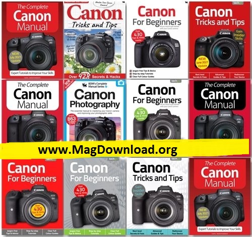 Canon The Complete Manual, Tricks And Tips, For Beginners – Full Year 2021 Issues Collection
