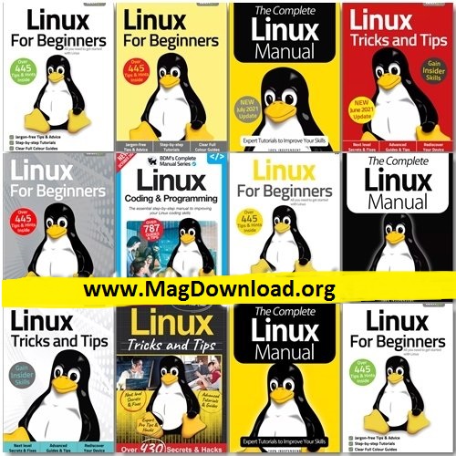 Linux The Complete Manual, Tricks And Tips, For Beginners – Full Year 2021 Issues Collection