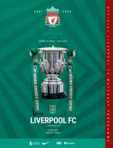 Liverpool FC Programmes – vs Arsenal CC – 13 January 202