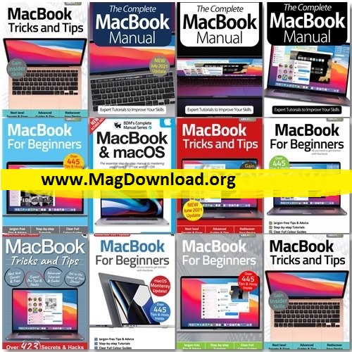 MacBook The Complete Manual, Tricks And Tips, For Beginners – Full Year 2021 Issues Collection