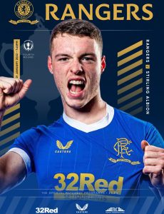 Rangers Football Club Matchday Programme – Rangers v Stirling A – 21 January 2022