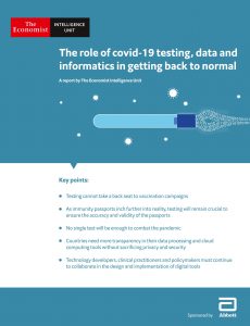 The Economist (Intelligence Unit) – The role of covid-19 testing, data and informatics in getting…