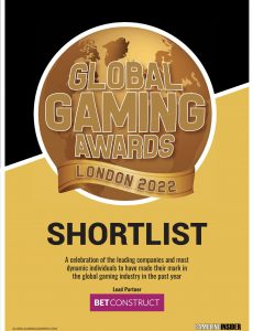 Gambling Insider – Global Gaming Awards London 2022 Shortlist – March 2022