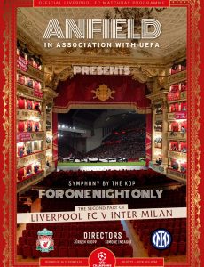 Liverpool FC Programmes – vs Inter Milan CL – 8 March 2022