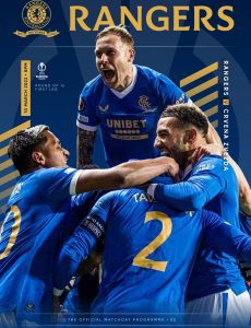 Rangers Football Club Matchday Programme – Rangers v Red Star – 10 March 2022
