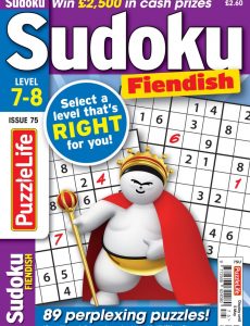 PuzzleLife Sudoku Fiendish – 01 April 2022