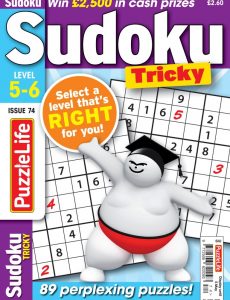 PuzzleLife Sudoku Tricky – April 2022