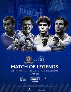 Rangers Football Club Matchday Programme – Match of Legends – 26 March 2022