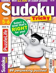 PuzzleLife Sudoku Tricky – May 2022