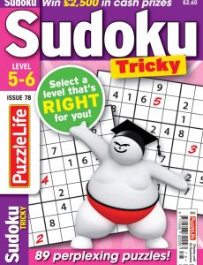PuzzleLife Sudoku Tricky – August 2022