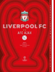 Liverpool FC Programmes – vs Ajax CL – 13 September 2022