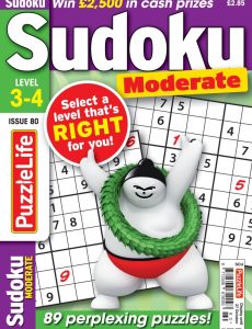 PuzzleLife Sudoku Moderate – September 2022