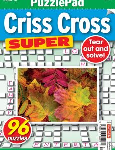PuzzleLife PuzzlePad Criss Cross Super – Issue 57, 2022