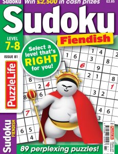 PuzzleLife Sudoku Fiendish – Issue 81, 2022