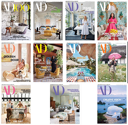 Architectural Digest USA – Full Year 2022 Issues Collection