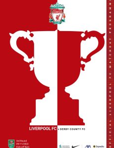 Liverpool FC Programmes – Liverpool FC vs Derby County CC -…