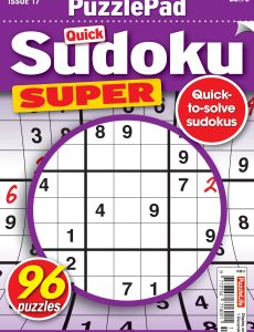 PuzzleLife PuzzlePad Sudoku Super – Issue 17, 2022