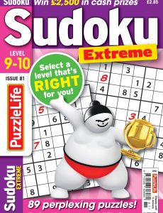 PuzzleLife Sudoku Extreme – December 2022