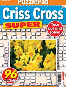 PuzzleLife PuzzlePad Criss Cross Super – Issue 63, 2023