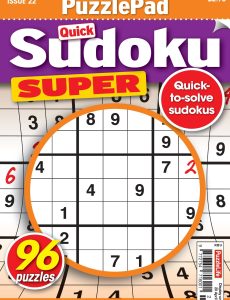 PuzzleLife PuzzlePad Sudoku Super – 23 March 2023