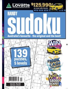 Lovatts Handy Sudoku – May 2023