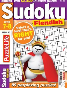 PuzzleLife Sudoku Fiendish – 01 May 2023