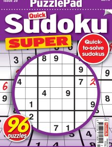 PuzzleLife PuzzlePad Sudoku Super – Issue 25 June 2023