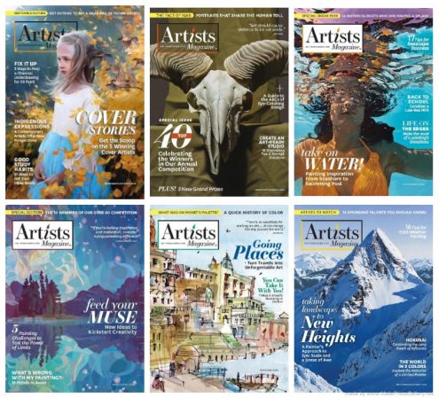 Artists Magazine – Full Year 2023 Issues Collection