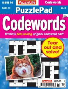 PuzzleLife PuzzlePad Codewords – Issue 90 – October 2023