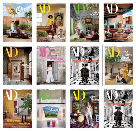 Architectural Digest USA - Full Year 2023 Issues Collection