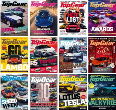 BBC Top Gear Magazine – Full Year 2023 Issues Collection
